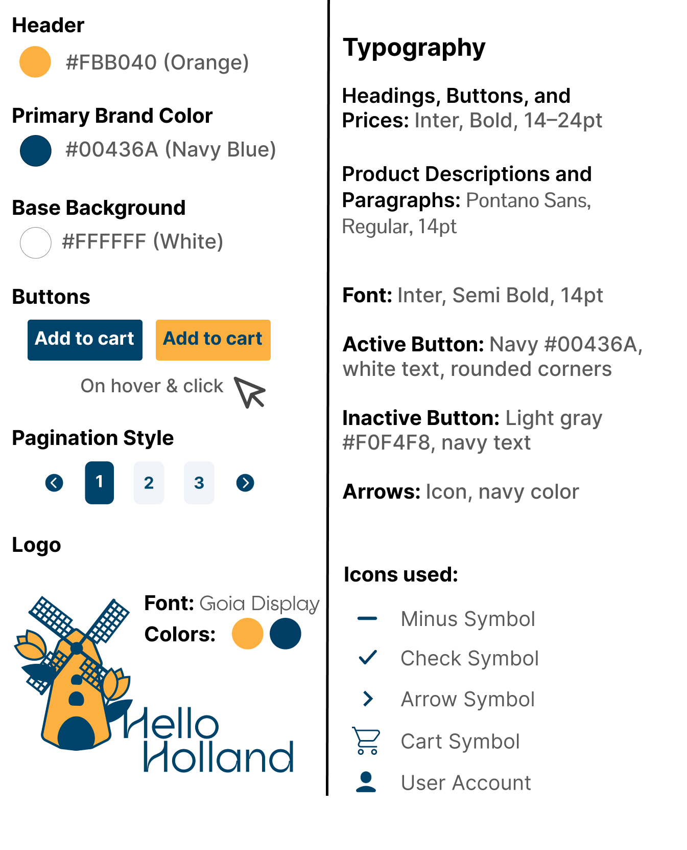 Style tile visual identity overview